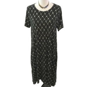 Jessica London Black & White Hi-Low Dress 12